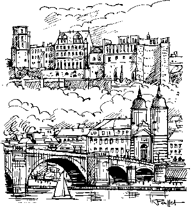 Heidelberg mit Schloß