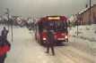 Bus im Winter an der Haltestelle Vlkersbach, Post