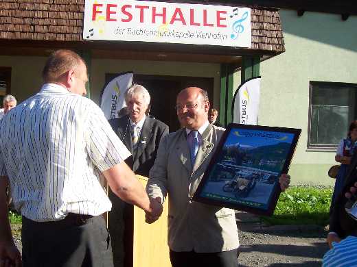 Abschlu in Viehhofen: Ehrung der Postbusfahrer