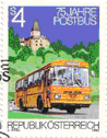 Postbus Briefmarke aus dem Jahr 1982