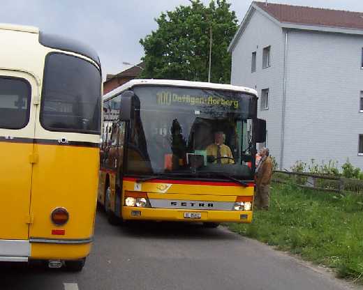 Neu trifft alt in Aarberg - Linie 100