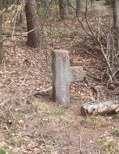 Altes Sühnekreuz am Wanderweg