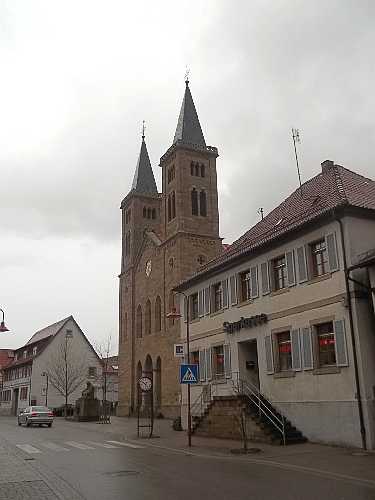 In der Ortsmitte von Zaisenhausen