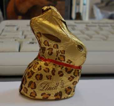 kleiner Lindt Osterhase mit Leopardenmuster (Ostern 2019)