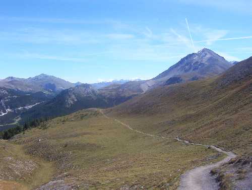 Blick vom Südhang des Munt la Schera