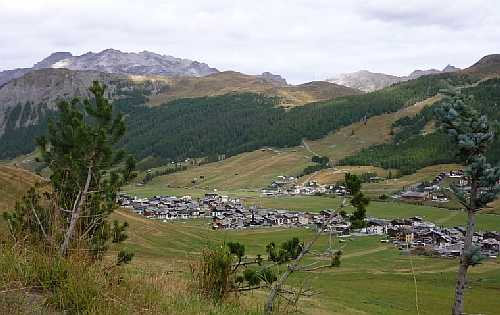 Blick auf Livigno