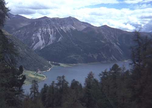 Blick auf den Reschensee