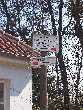 Wegschild unseres Wanderweges