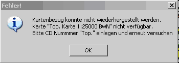 Fehlermeldung