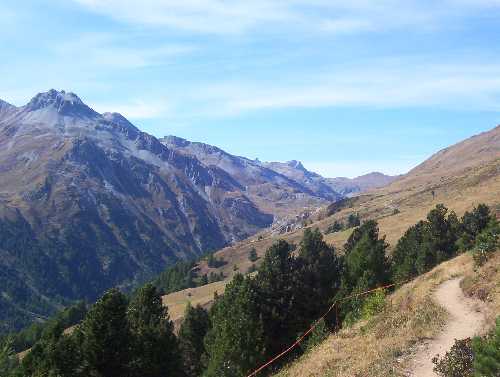 Blick zur Sesvennagruppe